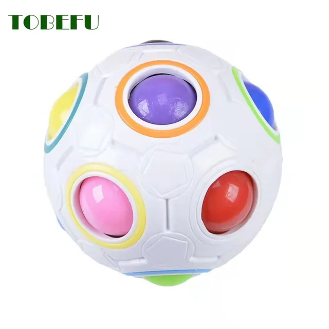 Rainbow Ball Puzzles Antistress Cube Football Magic Cube Educational Learning Toys for Children Adult Kids Stress Reliever Toys 4