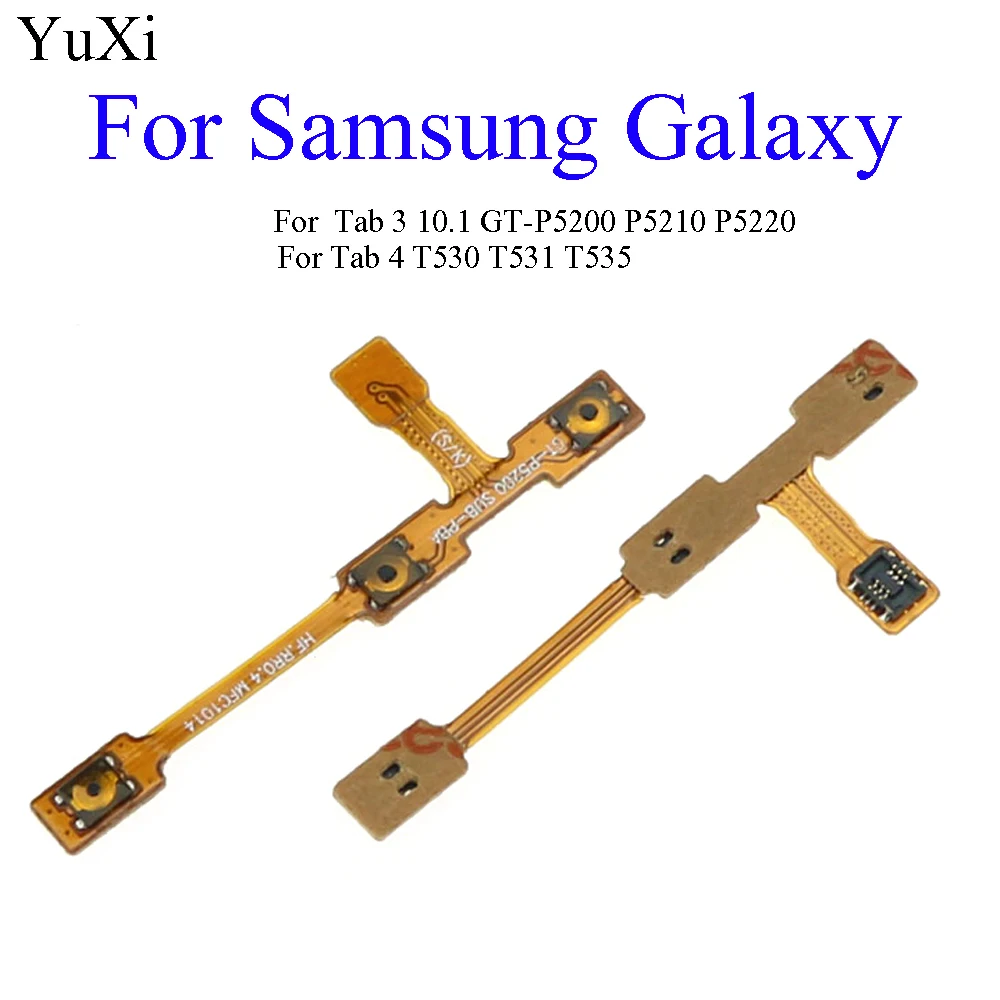 

New power on/off & Volume up/down Buttons Control Key flex cable For Galaxy Tab 3 10.1 GT-P5200 P5210 For Tab 4 T530 T531 T535