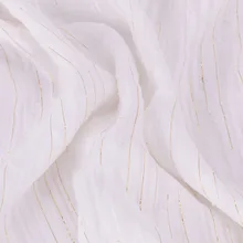 Белое золотое платье из тюля в полоску, рубашка из ткани, по метру