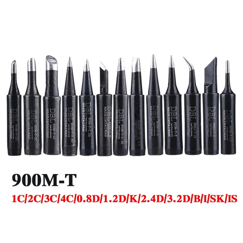 10 шт./лот бессвинцовые наконечники для паяльника 900M-T-1C/2C/3C/4C/0.8D/1.2D/1.6D/2.4D/3.2D/B/I/IS/K/SK/SB