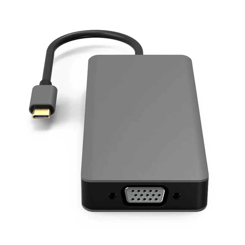Многофункциональный тип-c к HDMI VGA разъем аудио адаптер для ПК компьютер Ноутбук NC99