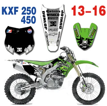 

KX250F 2016-2013 Motorcycle Backgrounds Stickers Team Graphics Decals For Kawasaki KXF250 KX 250F KXF250 2013 2014 2015 2016