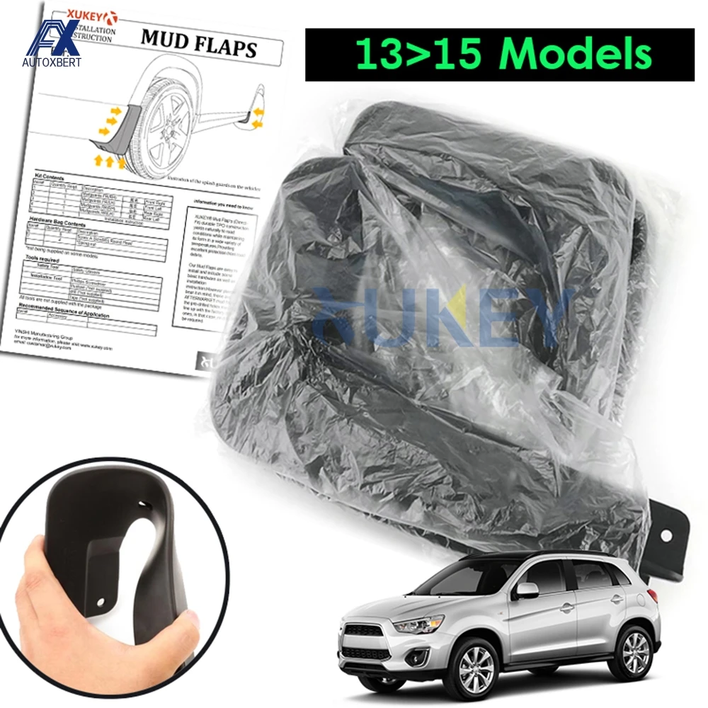 Для Mitsubishi ASX Outlander Sport RVR 2013 2014 2015 2016 2017 литые Брызговики переднее заднее колесо защитный чехол для крыла|Грязезащита| | АлиЭкспресс
