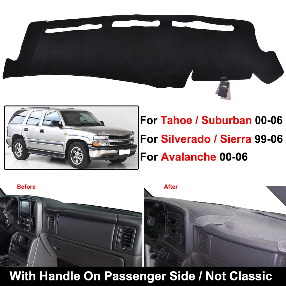 BLACK fits 1999-2006 GMC SIERRA DASH COVER MAT DASHBOARD PAD