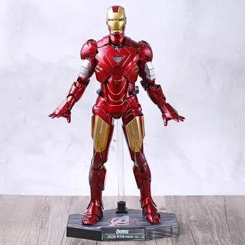 

The Avengers Iron Man 2 Mark VI MK6 Action Figure with LED Light Collection PVC Model Toy