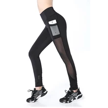 EAST HONG женские сетчатые Капри для тренировок, йоги, штаны, лосины для бега, активные леггинсы