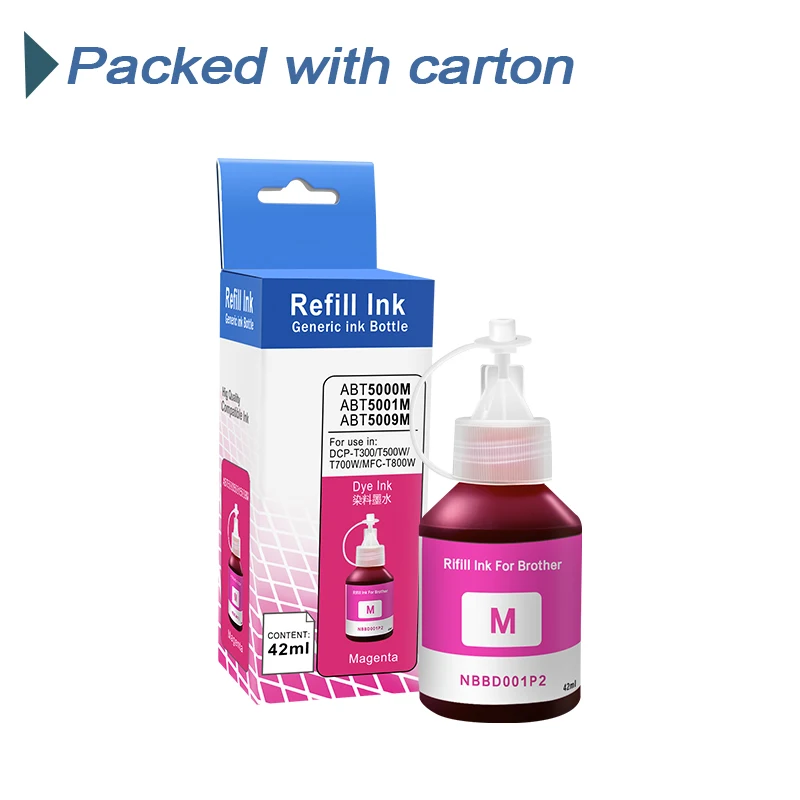 Kit de Tinta para o Irmão Impressora Jato de Tinta Tanque Impressora br Dcp T300 T500w Cores Conjunto Mfc-t800w - Imagem 3