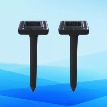 

2 Pcs Solar Ultrasonic Vibrating Rat Repeller Outdoor Utility Insect Repeller Waterproof Ultrasonic Snake Repellent Device