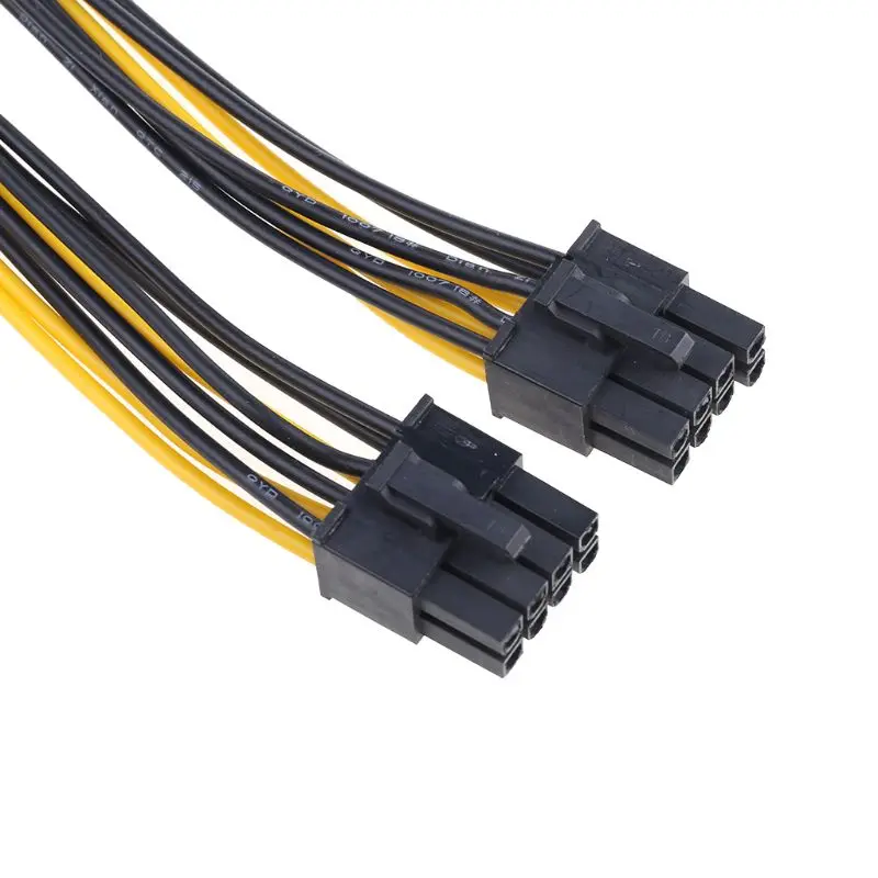 8 контактный разветвитель ЦП PCI E (6P + 2P) Кабель питания 25 см|Кабели передачи данных|