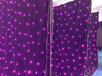 

Free shipping 40 feet wide by 19 feet tall RGB 3in1 star curtain