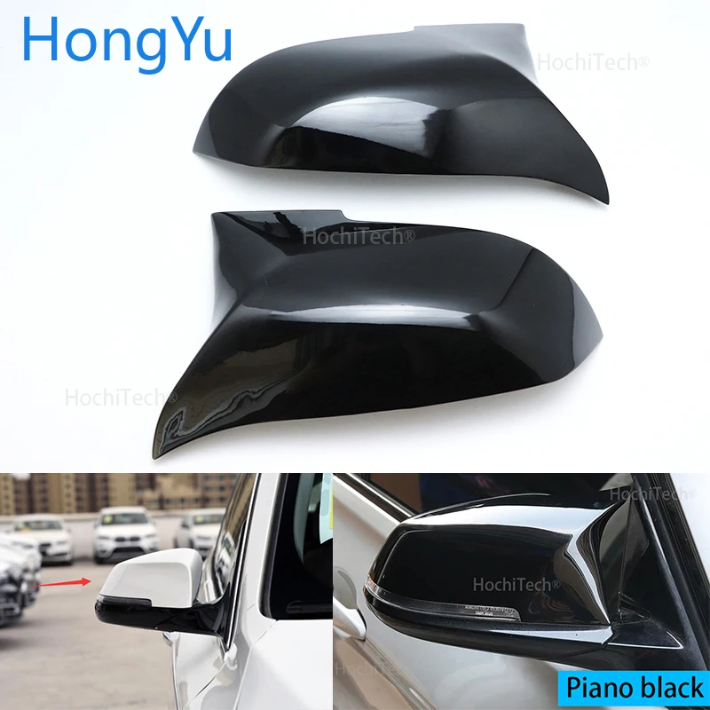 

For BMW i3 i3S series 2014-2018 Replace the original car mirror cover M3 M4 appearance bright black mirror cover