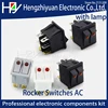 Hzy 6A250V belt cat-eye switch two gang switch double switch Black Gray White Electric heater electric switch LED ► Photo 2/6