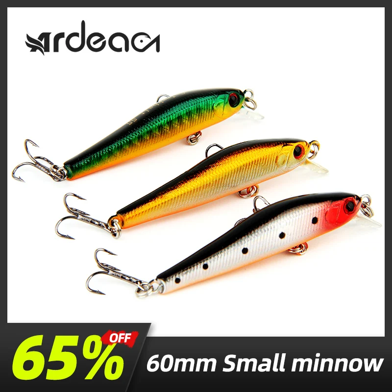 

ARDEA small minnow fishing lure hard bait seabass lures flottant isca artificial hard plastic bass crankbait winter fishing bait
