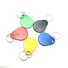 10 шт. RFID 125 кГц перезаписываемый T5577 брелоки управление доступом по карточкам бесконтактного считывания тегов ABS материал