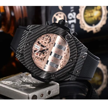 

Watch Men's Automatic Mechanical Watch Top Luxury Stainless Steel Men's Watch Retro Chronograph Reloj Hombre Clock
