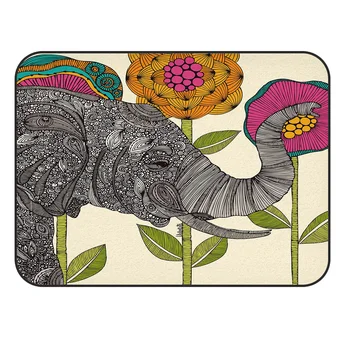 

CHARMHOME Soft Carpet Anti-slip Rug Bohemia Elephant Flower Carpet for Living Room Home Decor Mat