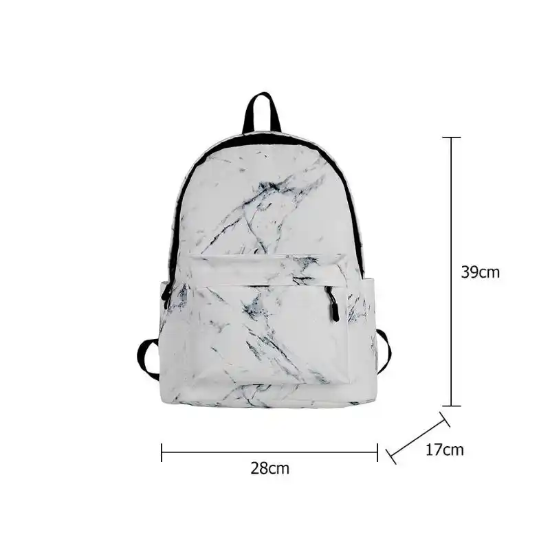 fashion teenager backpack boys girls marble stone print backpack rucksack canvas shoulder school backpack mochila feminin d65s