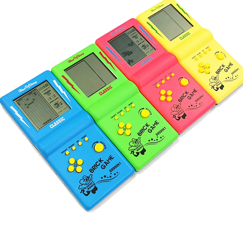 Portable Game Console Tetris Handheld Game Players LCD Screen Electronic Game Toys Pocket Game Console Classic Childhood Gift