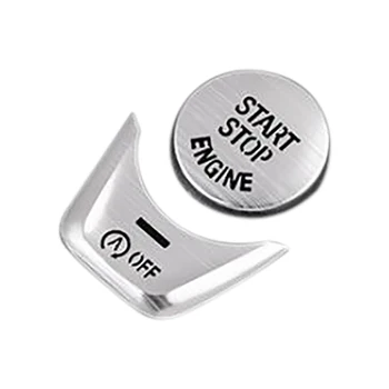 

for 5 Series G38 G30 6GT F10 Car Aluminum Start Stop Engine Switch Button Cover Trim Sticker for 6 Series G01 X3 X4