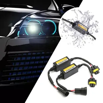 

2pcs H11 Canbus Error Free Decoder Adapter For H11 Led Headlight Bulb Automobile Led Headlight Decoder Filter Fault Eliminator