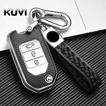 

TPU Leather Car Remote Key Cover Case For Honda Civic Accord City Accord Odyssey CR-V XR-V HR-V Vezel Jade Jazz Crider Protect