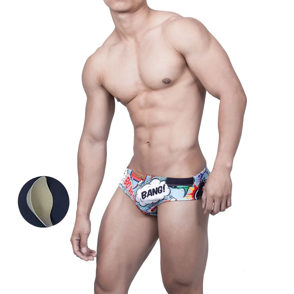 Fun Cartoon Men's Swimwear Briefs