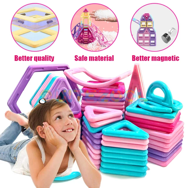 Big Size Magnetic Designer Construction Set Model & Building Toy Magnets Magnetic Blocks Educational Toys For Children 3
