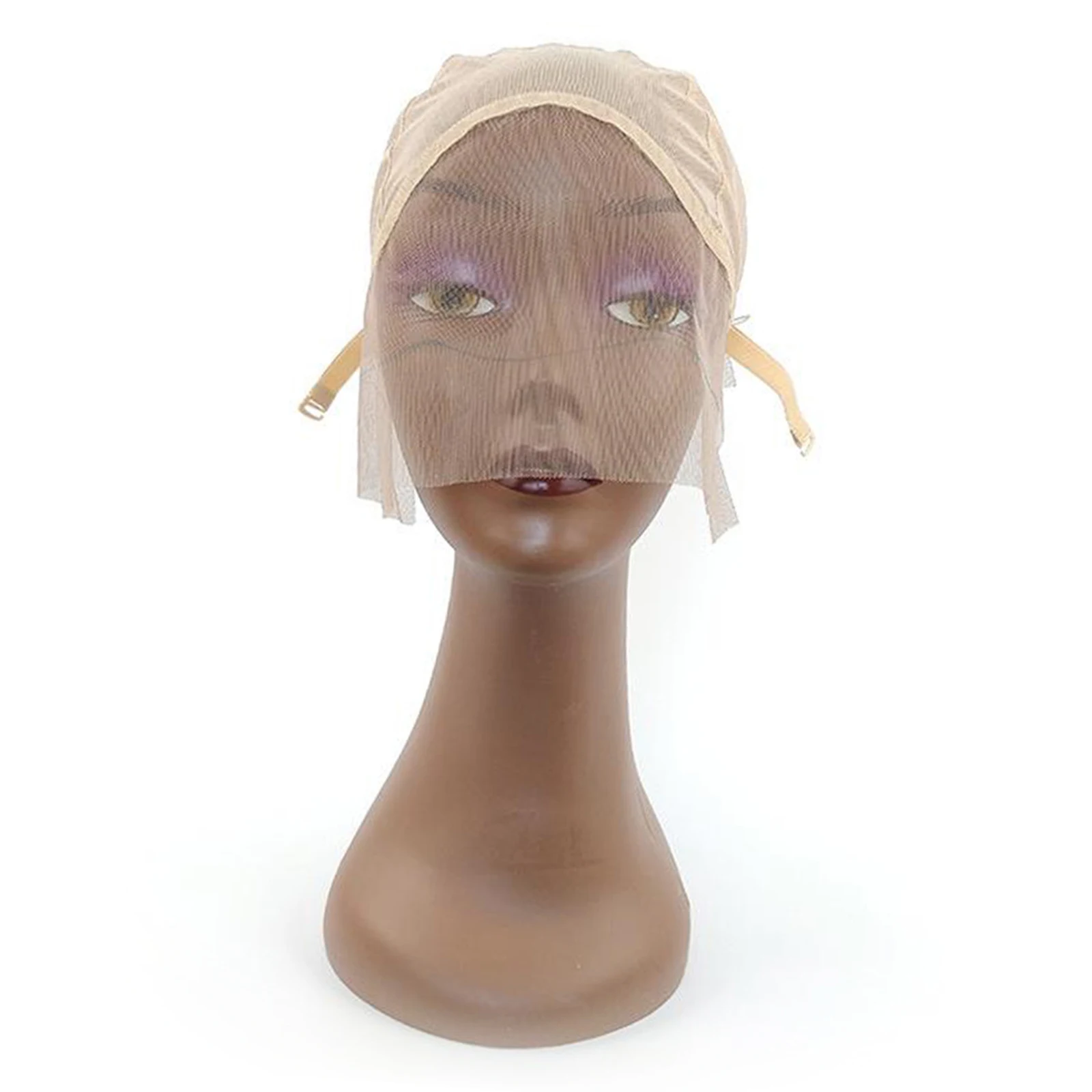 Beige Lace Front Wig Cap for Making Wigs With Adjustable Strap, Easy DIY Lace Cap, Wig foundation