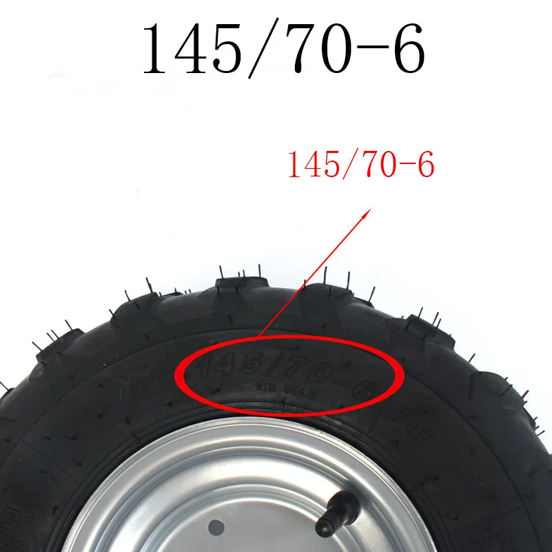 Горячая хорошего качества 6 дюймов колесные диски 145/70-6 шины для 6 дюймовое железо колеса диски подходит Go Kart Buggie Atv Quad