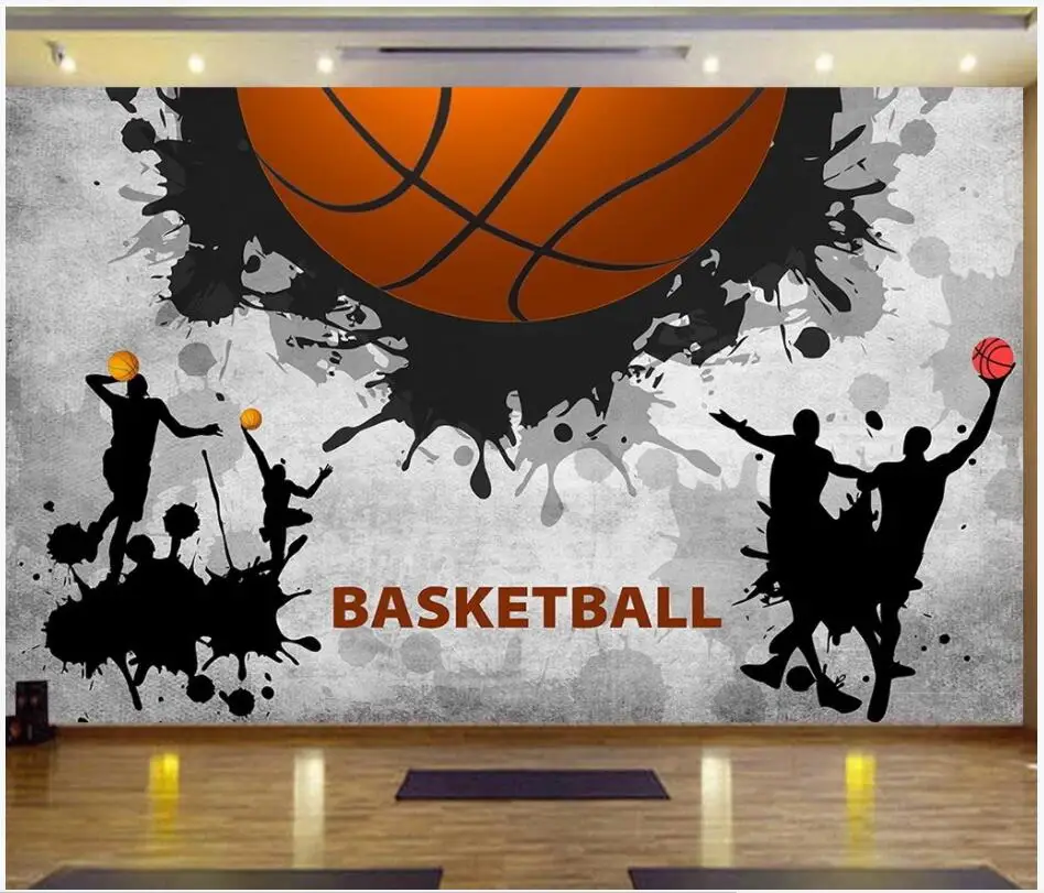 

3d wall murals wallpaper for living room Individual basketball game activity tooling home decor photo wallpaper for walls 3 d