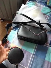 Conjunto de 2 bolsas de mensajero Retro para mujer, bolso de hombro de cuero de pu con monedero y bolso de mano, 2021