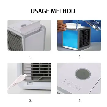 

Air Conditioner Fan Personal Space Evaporative Air Cooler Swamp Cooling System Fan Cooler Air Conditioning Night Light ICOCO ABS