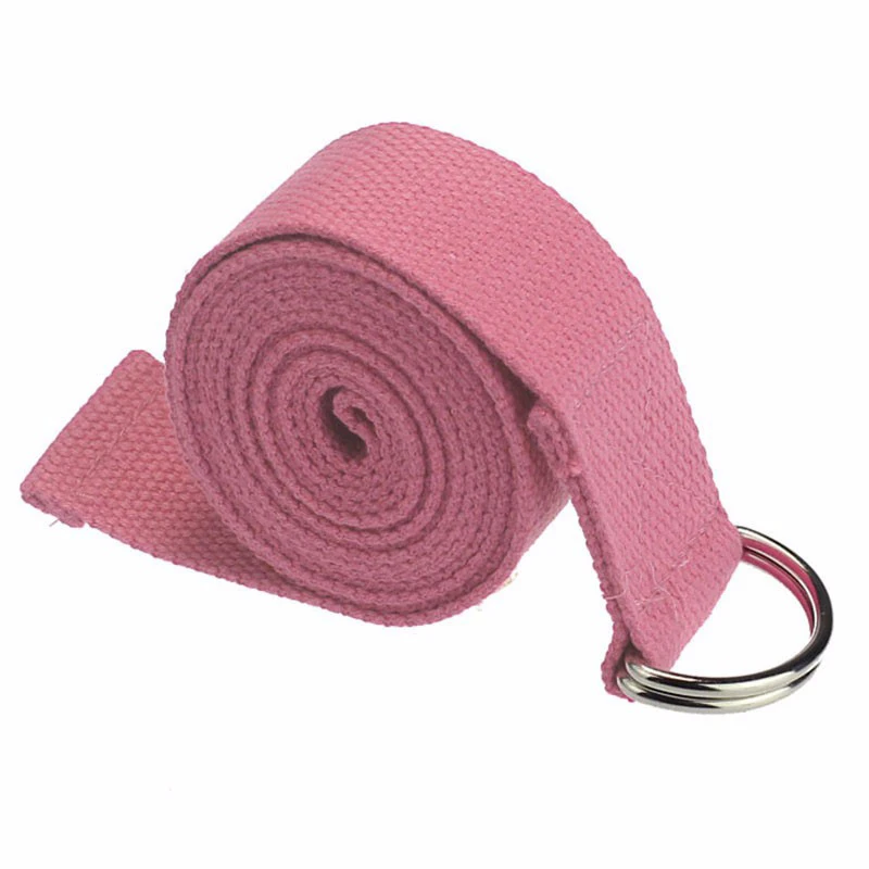 Yoga Stretch Strap D-Ring Buckle Belts Gym Fitness Equipment Women Shaped Weight Loss Tools Durable Cotton Exercise Belts Rope (11)