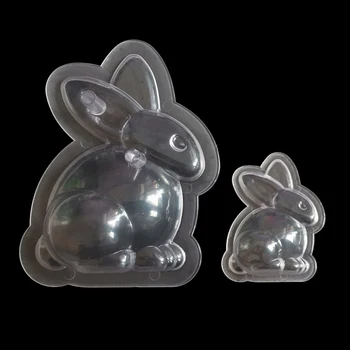 

3D rabbit Shape Easter Polycarbonate chocolate Molds Baking Chocolate Mould Candy Cake Decorating Pastry Tool