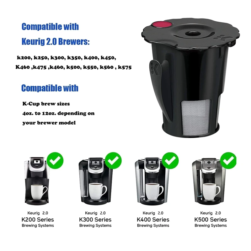 4 Pack Filter Kopi Reusable Hitam untuk 