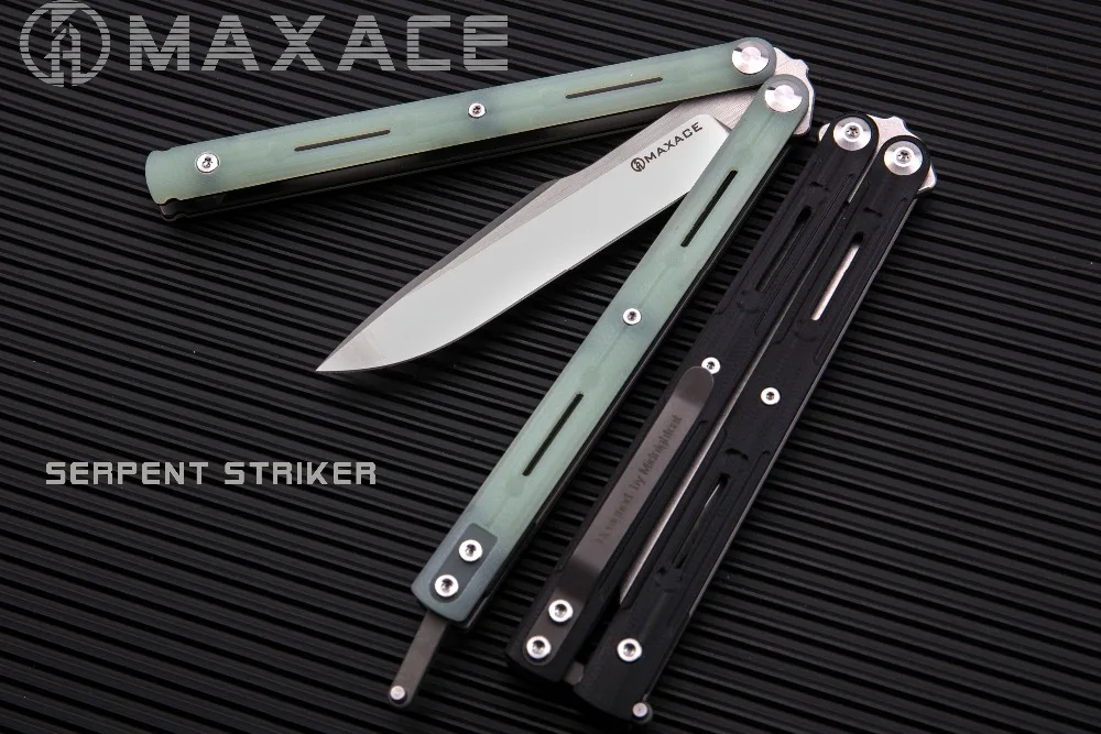 Maxace Serpent striker Satin 14C28N лезвие G10 шкала вкладыш из нержавеющей стали