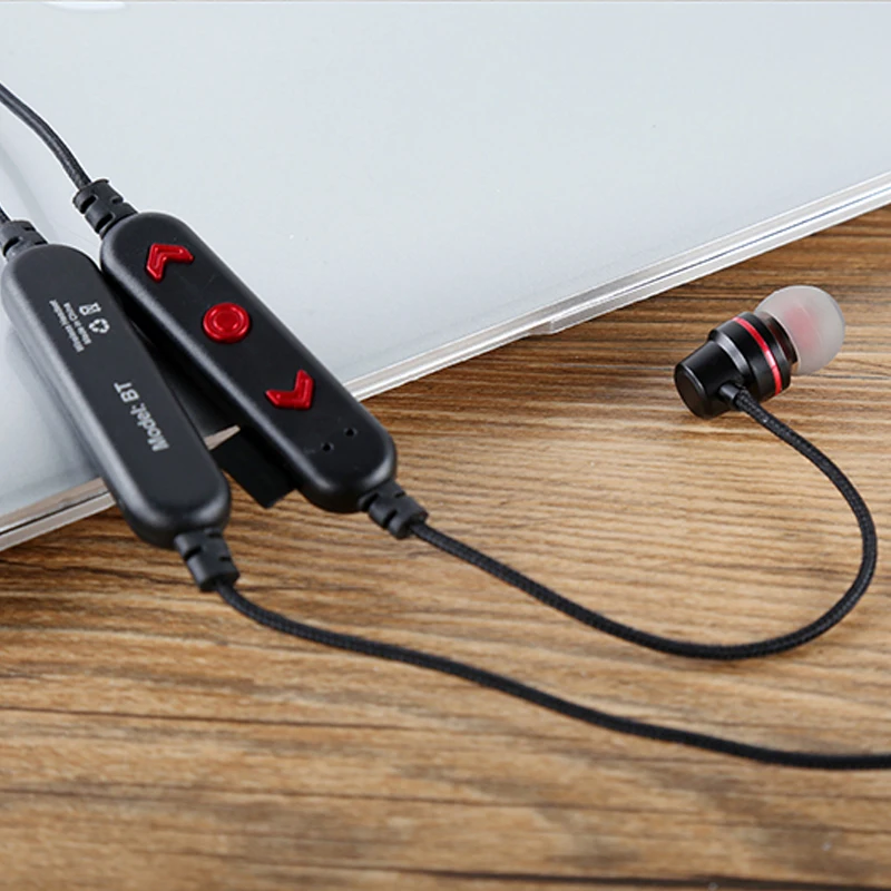 Спортивные наушники Bluetooth 5 0 магнитная стерео Беспроводная гарнитура с