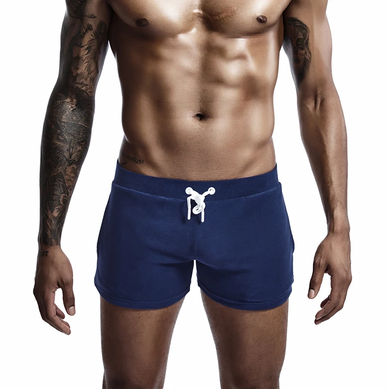 

Men's Training Shorts Cotton Sports Running Shorts Man Gym Wear Jogging Crossfit Short M-XXL Squatting Trunks Leisure Boxers