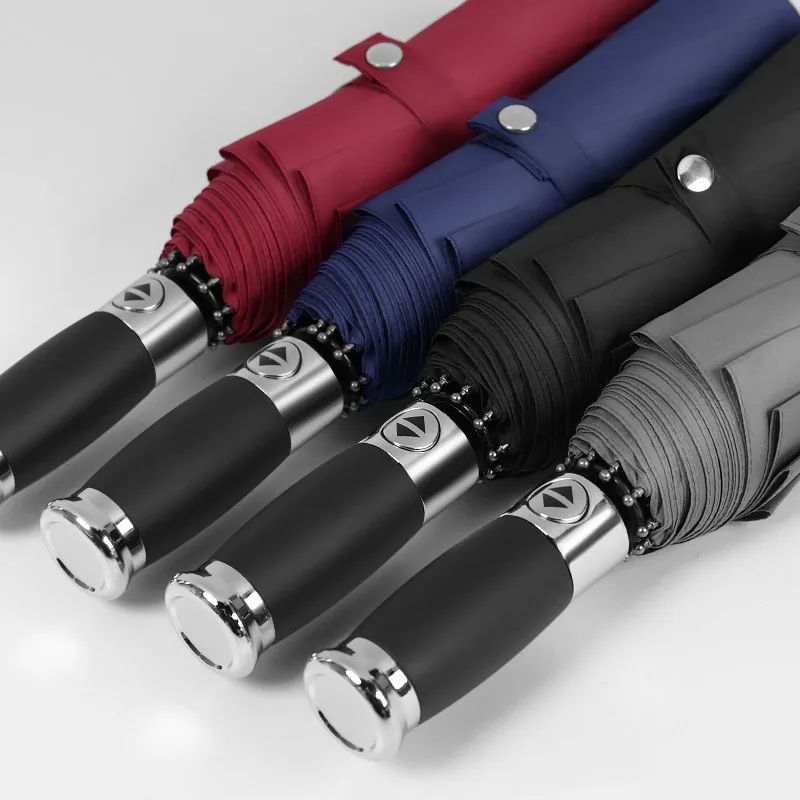 Large Luxury Automatic Folding Car Umbrella High Quality Uv Protection Folding Men