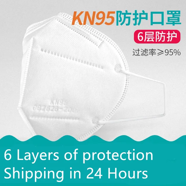 US $38.99  10PCS N95 6 Layers Mask Antivirus Flu Anti Infection KN95 Masks Particulate Respirator PM2.5 Protec