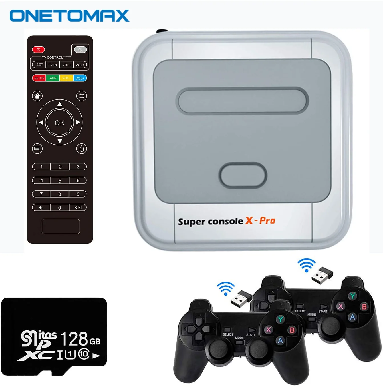 Retro Game Console X Pro 50+ Emulator Amlogic S905X WiFi 50000+ Games For PS1 4K HD Mini TV Box Video Game Player For PS1/N64/DC