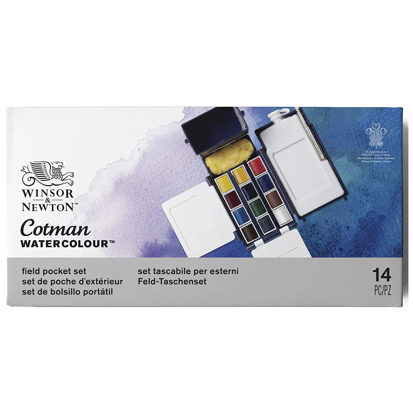 Winsor & Newton Field Box 12 Colors Half Pans Water Color Paints Watercolor Pigment watercolor painting set,watercolor paint,watercolor pigment
