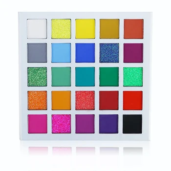 

25 Color Eyeshadow Palette Matte And Glitter Highlighter Shimmer Long-Lasting Makeup Highly Pigmented Eye Shadow