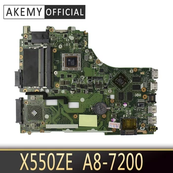 

Akemy For ASUS X550ZE K555Z A555Z X555Z X750/X550 Laptop motherboard A8-7200 CPU Mainboard with graphic card test good