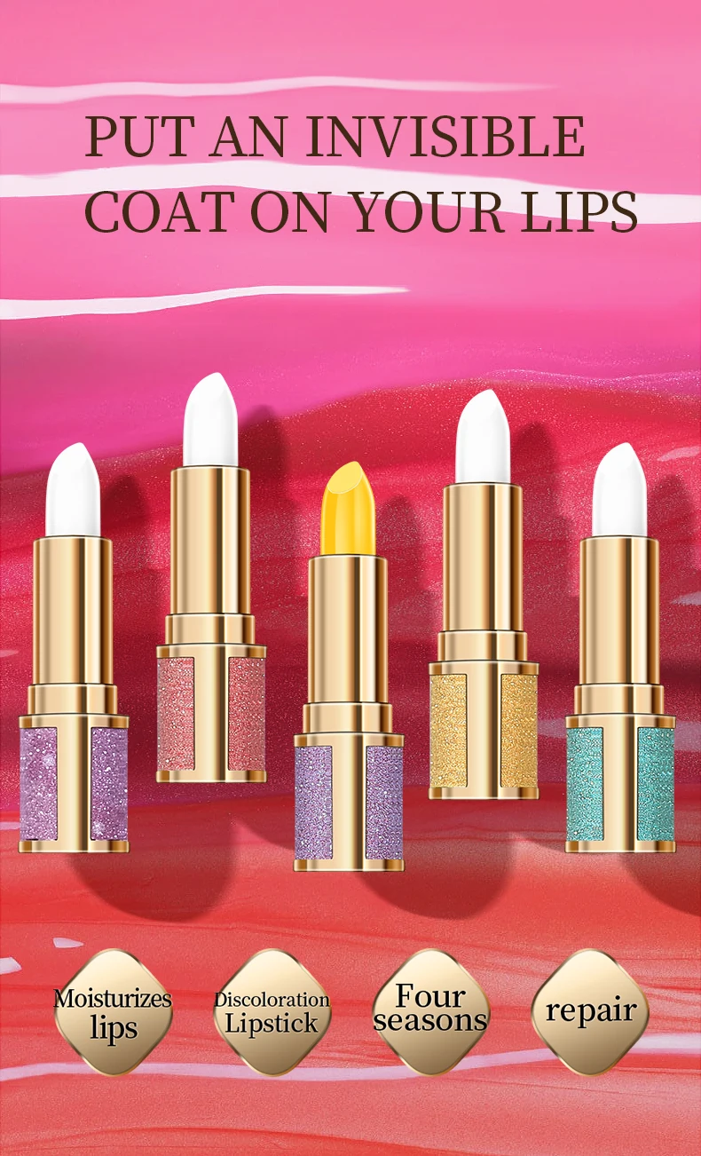Hidratante à Prova Água de Longa Vitamina e Labial Natural Fruta Planta Estrela Bálsamo Labial Dlong Duração Nutrir Lábios Care 1 Pcss Qic Mel 1 Protetor labial