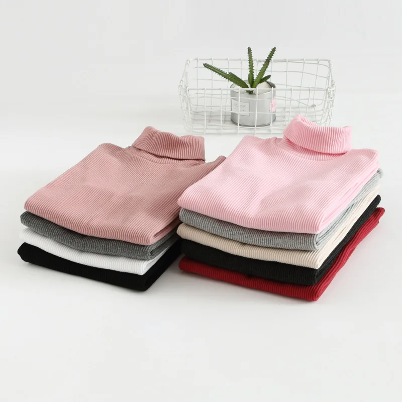 

Turtleneck autumn and winter high collar Women's turtleneck large elastic female Slim sweater women large size was thin pullover