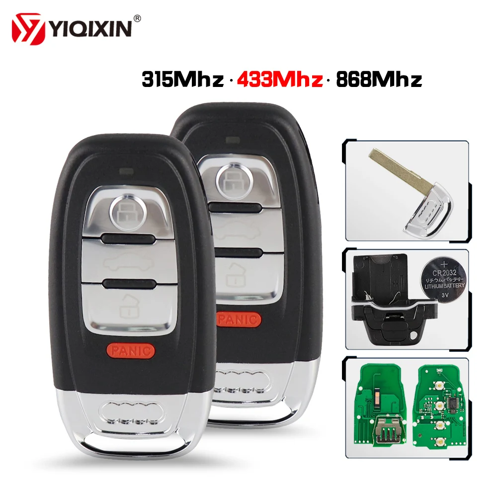 Chiave/Telecomando Per Audi Q5 A4l A5 A6 A7 A8 Rs4 Rs5 S4 S5 Keyless Entry Lama - 3 4 Pulsante Smart 315mhz/433mhz/868mhz Audi 15 Chiave/Telecomando Per Audi Q5 A4l A5 A6 A7 A8 Rs4 Rs5 S4 S5 Keyless Entry Lama - 3 4 Pulsante Smart 315mhz/433mhz/868mhz Audi - H1e0a0663cadf4d3f8eab485dd0a8395fw