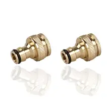 

Brass Faucet Plug Is Used For Threaded Faucet, Universal 1/2 Inch And 3/4 Inch 2 In 1 Female Thread Female Thread Adapter