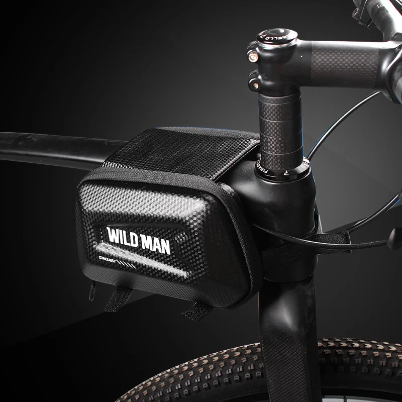 Excellent BIKEIN Cycling Waterproof Cover & Zipper Bag Suitable For All Types Of Bikes Bicycle Top Tube Package MTB Black Storage Bags 4