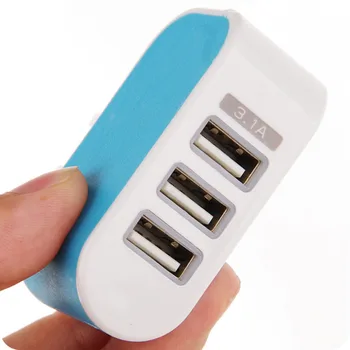 

NEW 3 USB Port Wall Home Travel AC Power Charger Adapter 3.1A EU Plug Wholesale